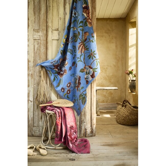Pip Studio Secret Garden Beachtowel Blauw 100x180