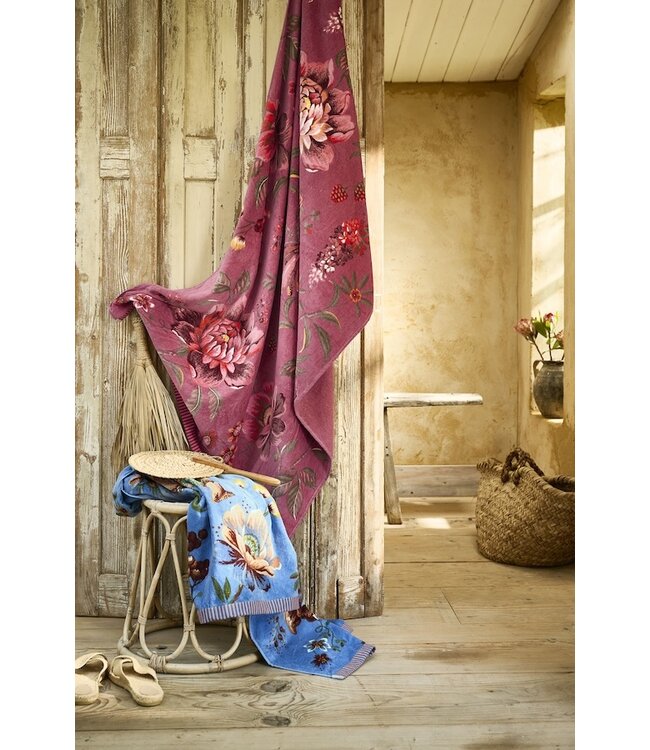 Pip Studio Secret Garden Beachtowel Blauw 100x180