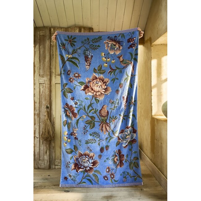 Pip Studio Secret Garden Beachtowel Blauw 100x180