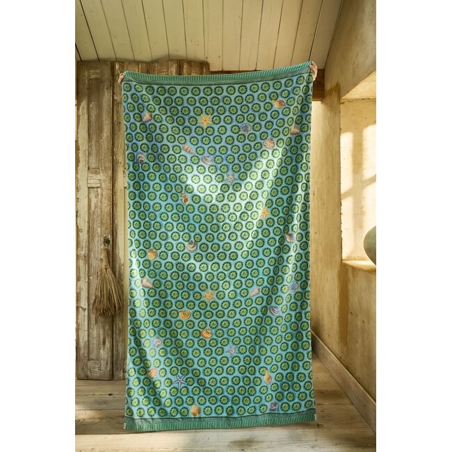 Pip Studio Sea Dots Beachtowel Groen 100x180