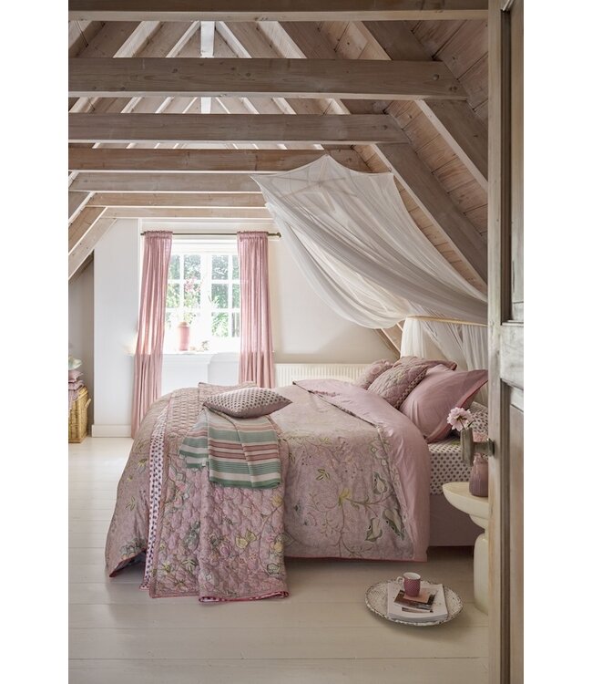 Pip Studio Mumbai Morning Square kussen Roze 53x53