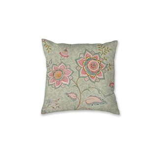 Pip Studio Pip Studio Mumbai Morning Square kussen Licht groen 53x53