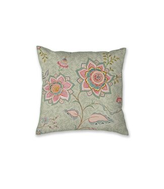 Pip Studio Pip Studio Mumbai Morning Square kussen Licht groen 53x53