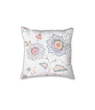 Pip Studio Pip Studio Mumbai Morning Square kussen Licht blauw 53x53