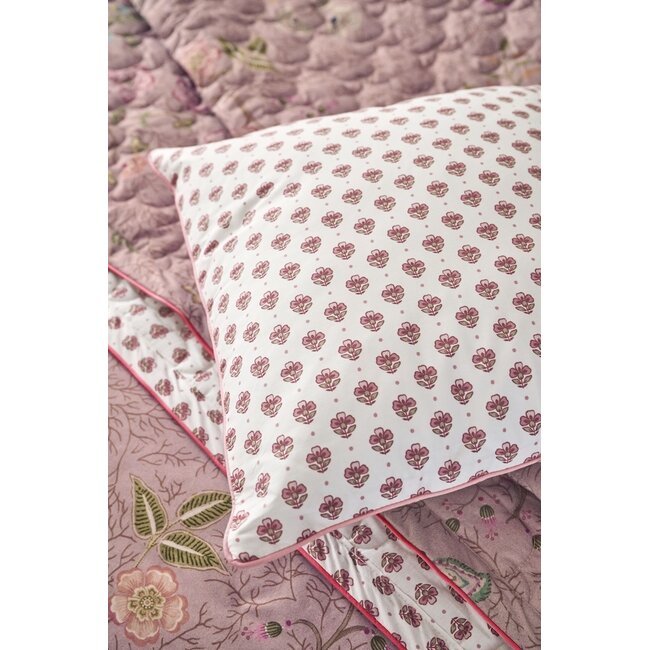Pip Studio Jaipur Flower Square kussen Licht roze 40x40