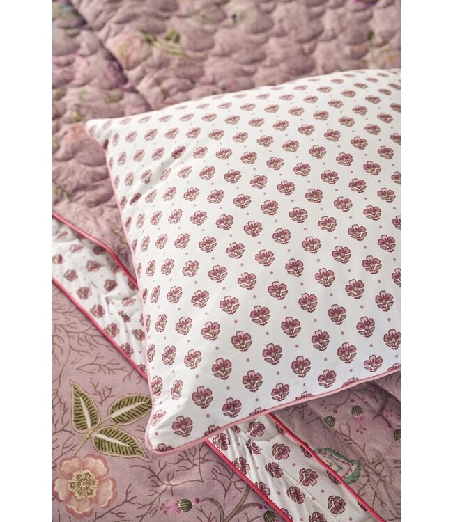 Pip Studio Jaipur Flower Square kussen Licht roze 40x40
