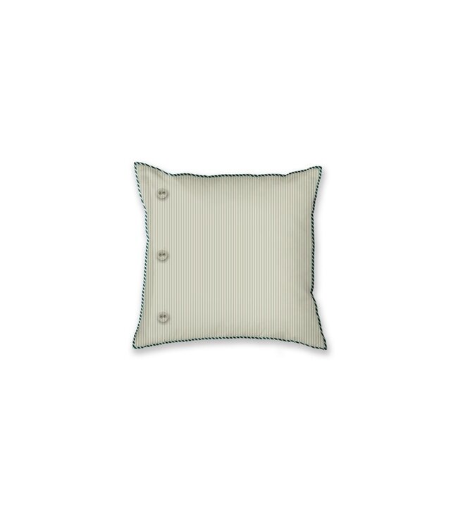 Pip Studio Jaipur Flower Square kussen Groen 40x40