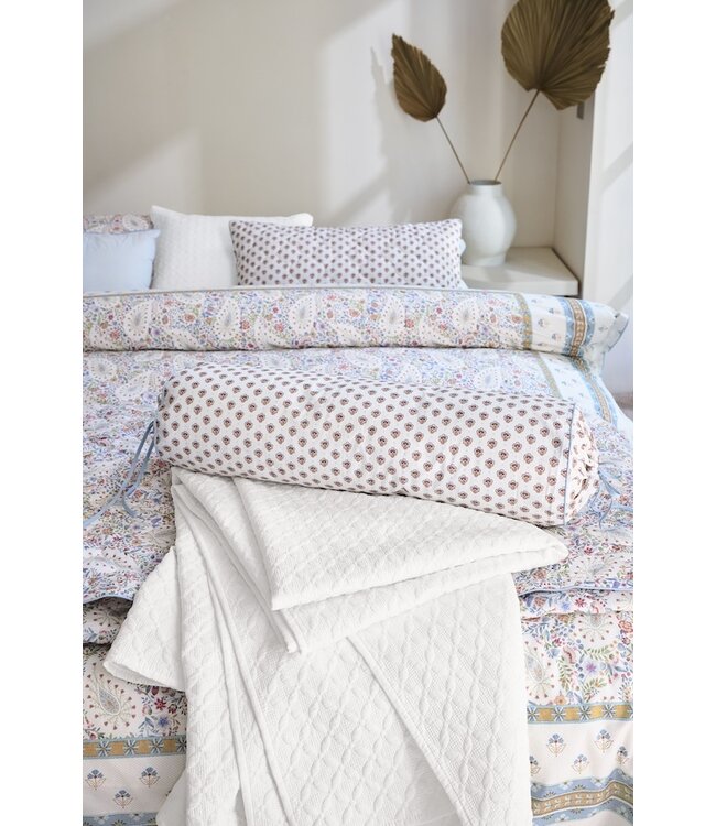 Pip Studio Jaipur Flower Roll kussen Licht roze 22x70