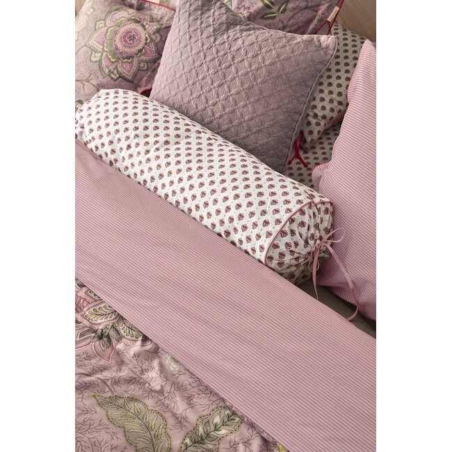 Pip Studio Jaipur Flower Roll kussen Licht blauw 22x70