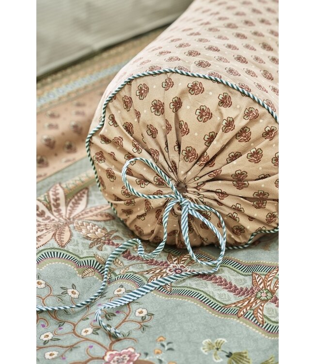 Pip Studio Jaipur Flower Roll kussen Groen 22x70