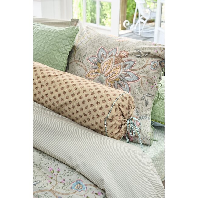 Pip Studio Jaipur Flower Roll kussen Groen 22x70