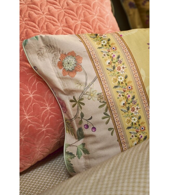 Pip Studio Bodhi Flower Geel kussensloop