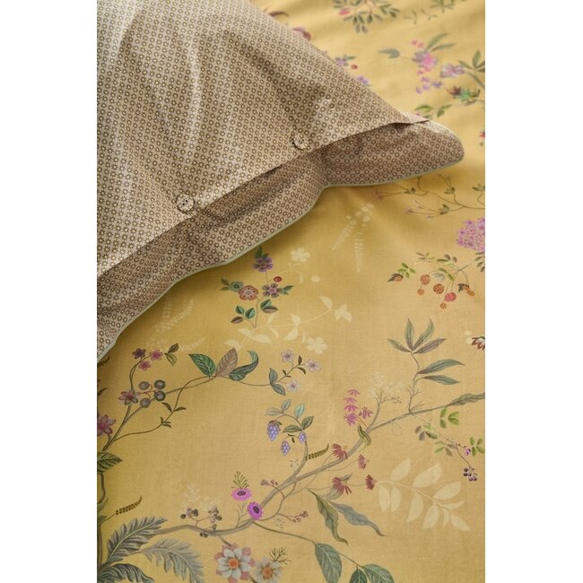 Pip Studio Bodhi Flower Geel kussensloop