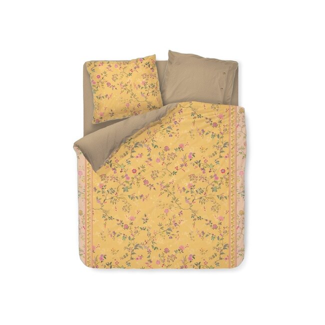 Pip Studio Bodhi Flower Geel kussensloop