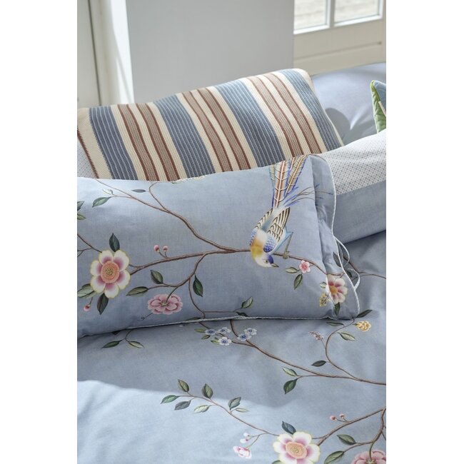 Pip Studio Bamboo Blossom Licht blauw kussensloop