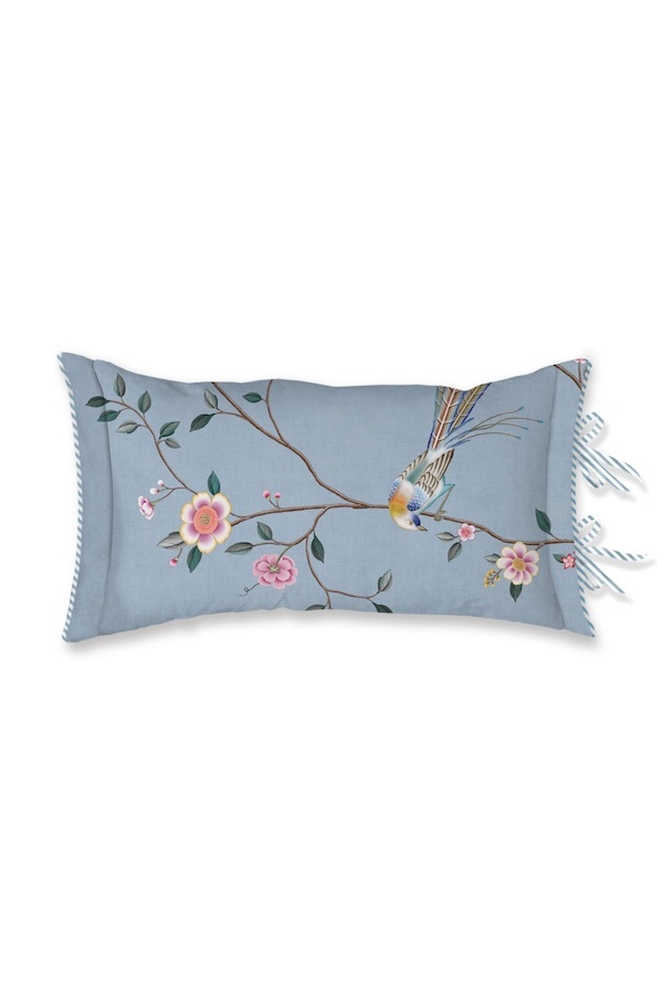 Pip Studio Bamboo Blossom kussen Licht blauw 35x60 afbeelding 1