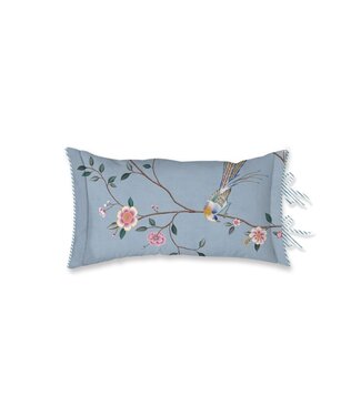 Pip Studio Pip Studio Bamboo Blossom kussen Licht blauw 35x60