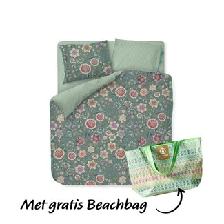 Pip Studio Pip Studio Dekbedovertrek Viva Las Flores Green