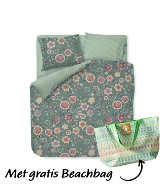 Pip Studio Pip Studio Dekbedovertrek Viva Las Flores Green