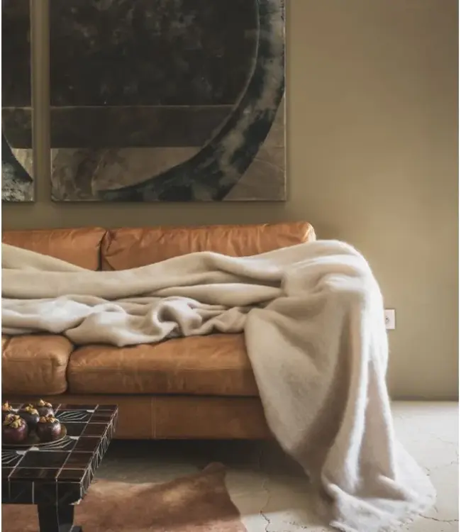 Brun de Vian Mohair deken