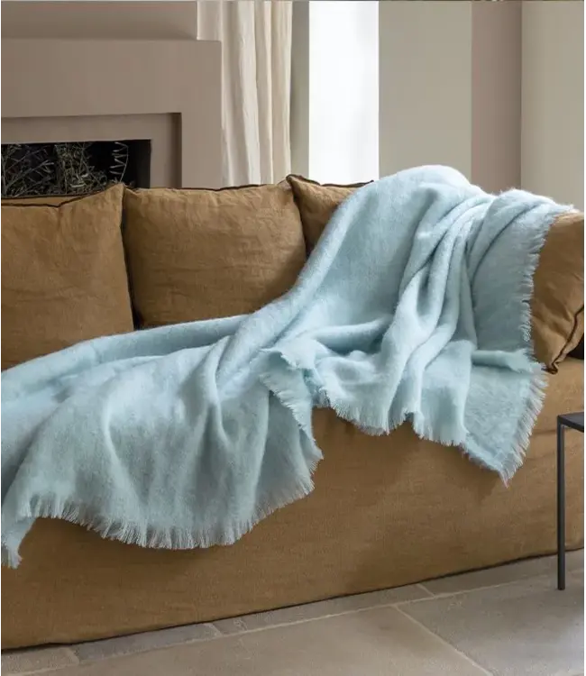 Brun de Vian Mohair deken