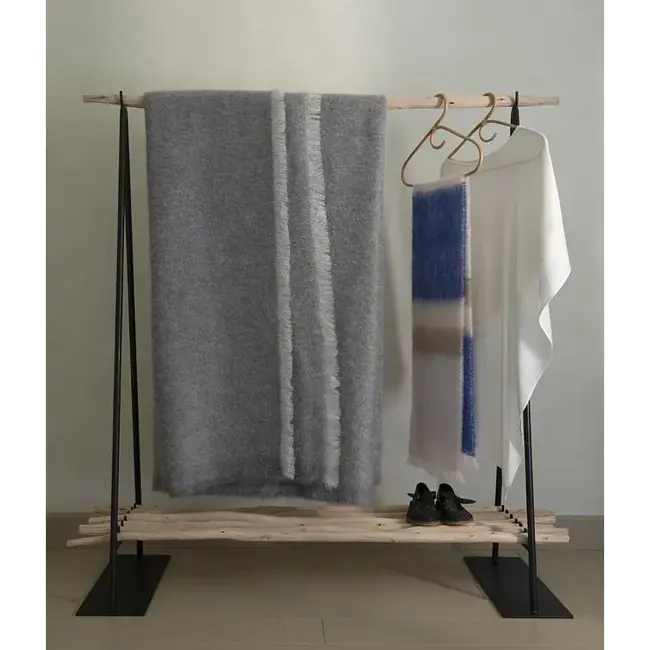 Brun de Vian Mohair Givre deken
