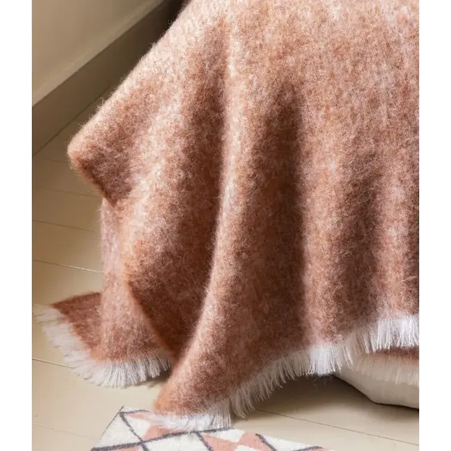 Brun de Vian Mohair Givre deken