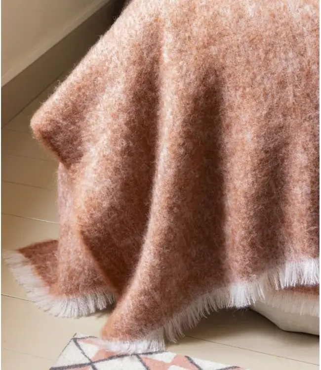 Brun de Vian Mohair Givre deken