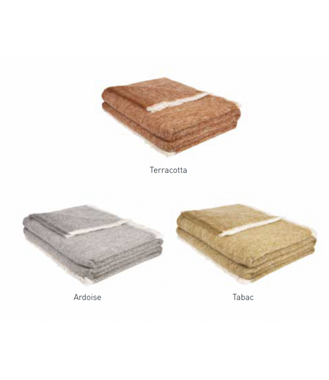 Brun de Vian Mohair Givre deken