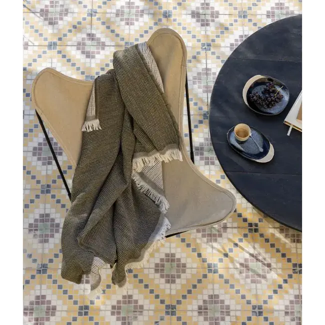 Brun de Vian Empreintes plaid