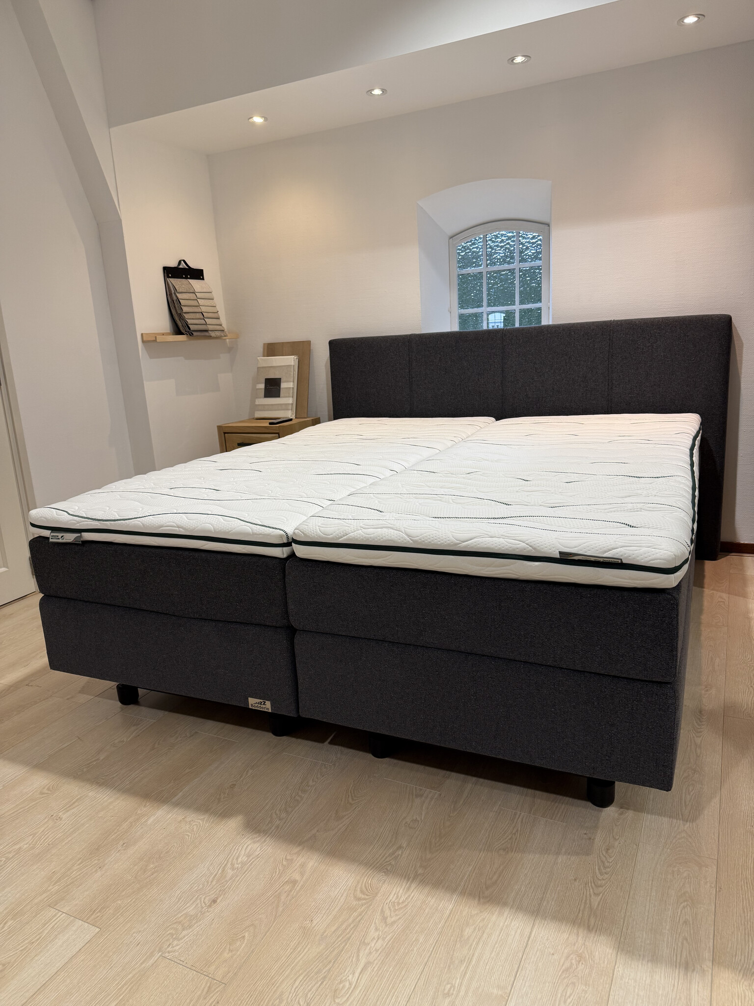 Detail van hoog laag bed