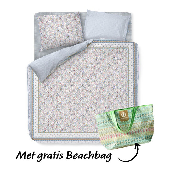 Pip Studio Kairi Bloom Licht blauw dekbedovertrek