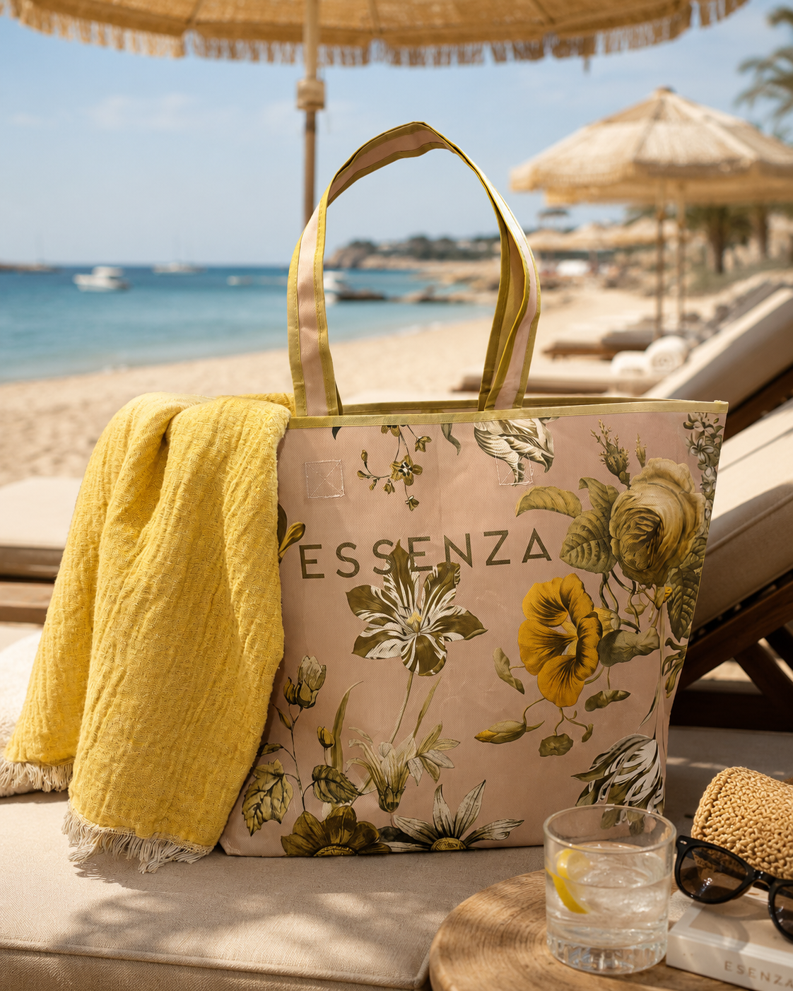 Essenza Florean blush pink Shopper
