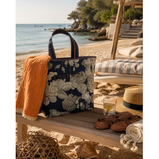 Essenza Essenza Eunice Nightshadow blue Shopper