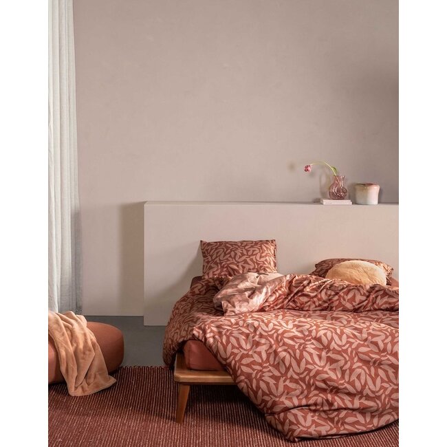 Essenza Clea Terracotta Dekbedovertrek