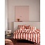 Essenza Minte stripe Terracotta-Blush pink Dekbedovertrek