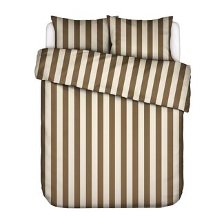 Essenza Essenza Minte Stripe Slate brown-Vanilla Dekbedovertrek