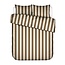 Essenza Minte Stripe Slate brown-Vanilla Dekbedovertrek