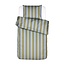 Essenza Minte Stripe Cedar green-Ice blue Dekbedovertrek