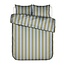 Essenza Minte Stripe Cedar green-Ice blue Dekbedovertrek