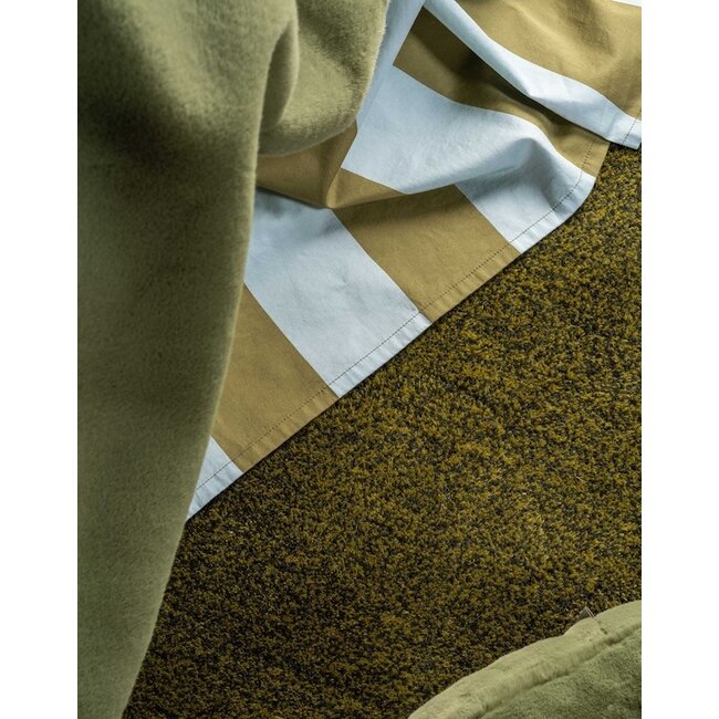 Essenza Minte Stripe Cedar green-Ice blue Dekbedovertrek