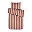 Essenza Minte stripe Terracotta-Blush pink Dekbedovertrek