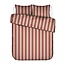 Essenza Minte stripe Terracotta-Blush pink Dekbedovertrek