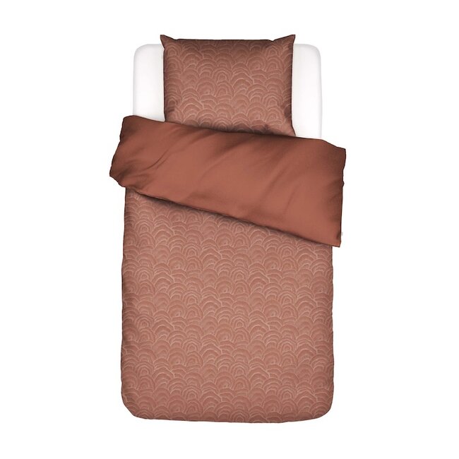 Essenza Raye Terracotta Dekbedovertrek