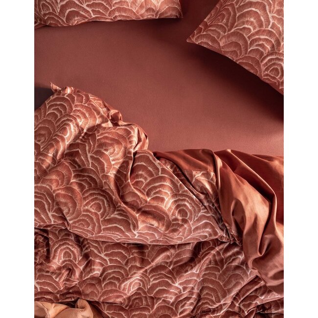 Essenza Raye Terracotta Dekbedovertrek