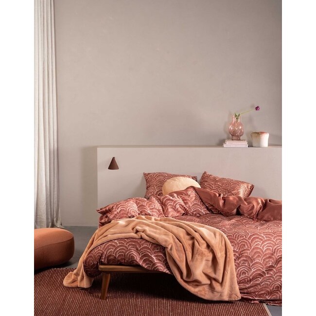 Essenza Raye Terracotta Dekbedovertrek