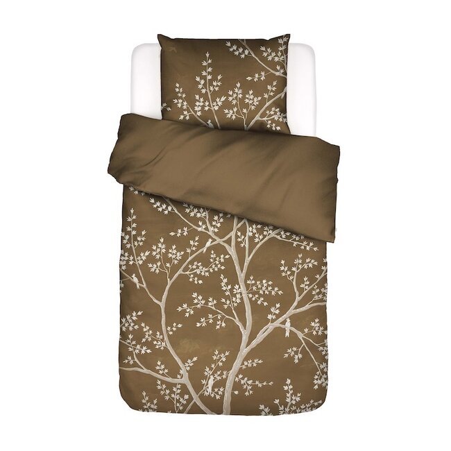 Essenza Lucienne Slate brown Dekbedovertrek