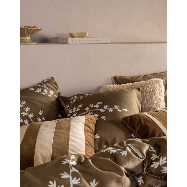 Essenza Lucienne Slate brown Dekbedovertrek