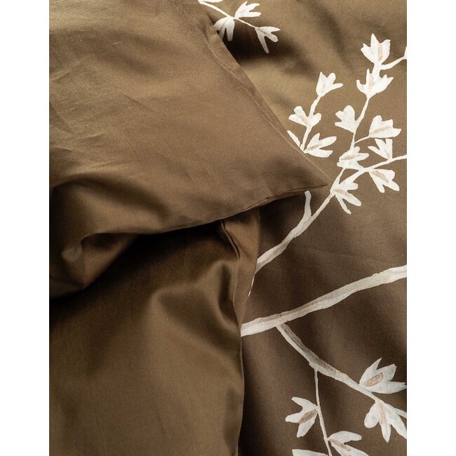 Essenza Lucienne Slate brown Dekbedovertrek
