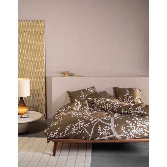 Essenza Lucienne Slate brown Dekbedovertrek